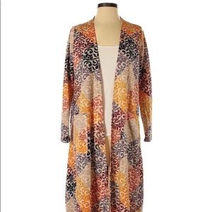LulaRoe Sarah Printed Long Sleeve Cardigan